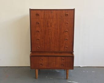 Vintage Danish Modern Teak Tall Dresser - 925 OBO - Free NYC Delivery!