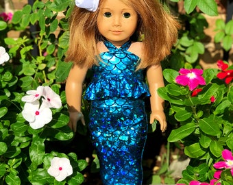 18 Inch Doll Mermaid Tail & Top