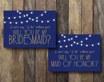 Printable Be My Bridesmaid Cards - Will You Be My Bridesmaid Printable