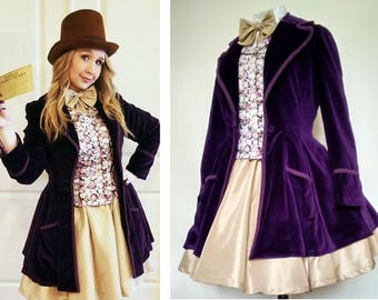 AVAILABLE FROM JANUARY 2018 Femme Willy Wonka Cosplay - Hand Made In The U K - Payment Plans Available