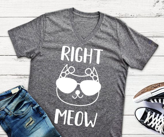 Download Right Meow Svg Funny Cat Svg Shirt Svg Designs for Silhouette