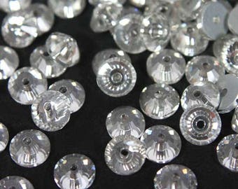 Walfront 1440-Pack 4mm Sew-On Rhinestones - Silver, Gold, AB Color With 4 Holes For Crafting - View #7