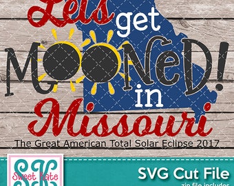 Let's Get Mooned Missouri Solar Eclipse 2017 SVG dxf EPS png JPG htv Heat Transfer Vinyl Cricut Silhouette usa Sweet Kate Designs