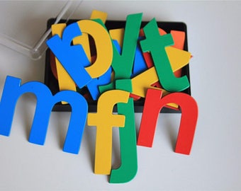 Magnetic letters | Etsy