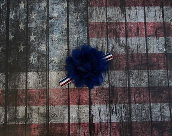 Fourth of July Headband | July 4th Headband | 4th of July Headband | July 4th Bow | Headband | Baby Headband | Red, White and Blue Headband