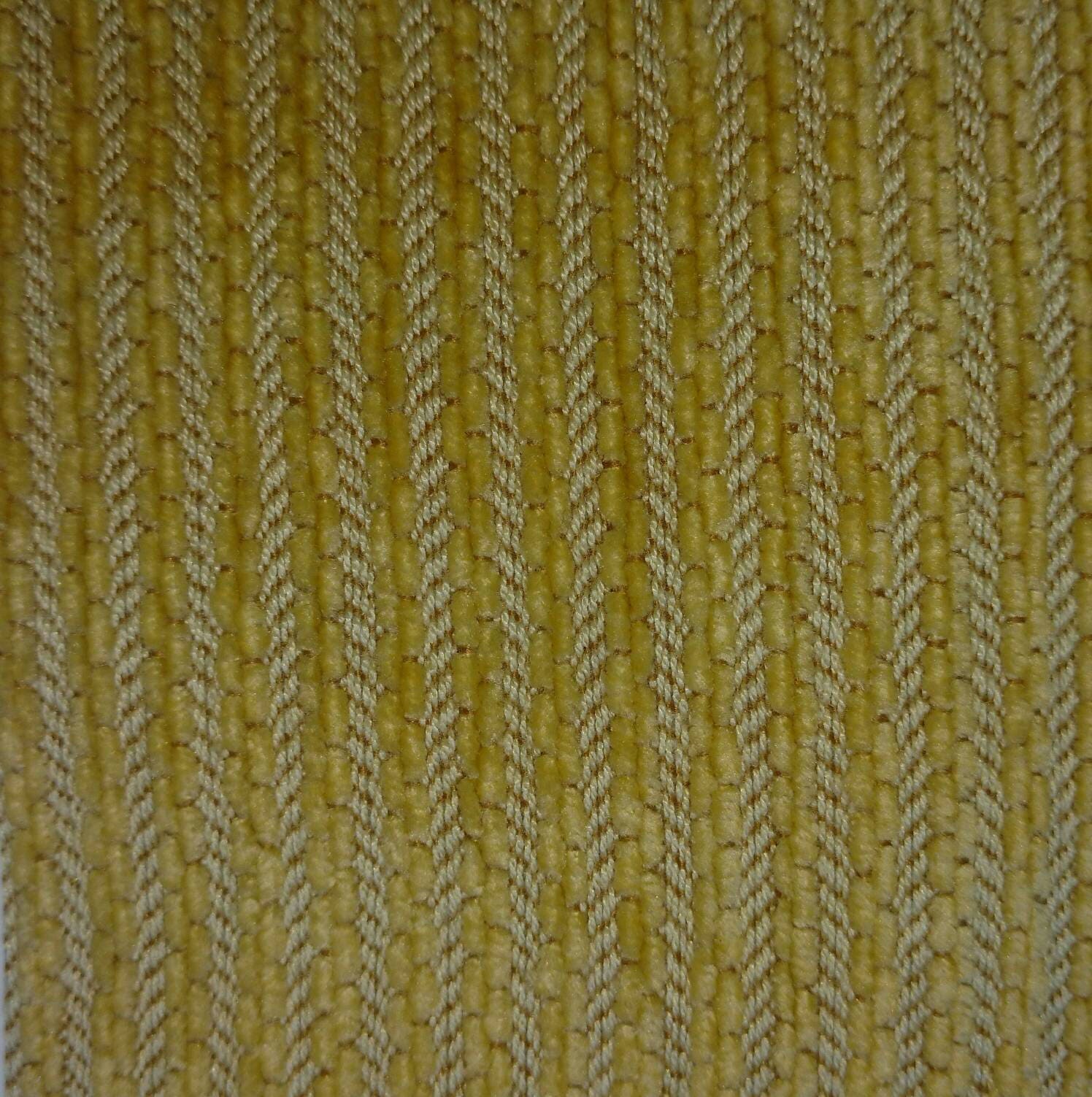 Golden Yellow Textured Solid Upholstery Fabric By The Yard
