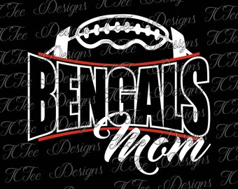 Bengals Football Mom - Custom SVG Design Download - Vector Cut File