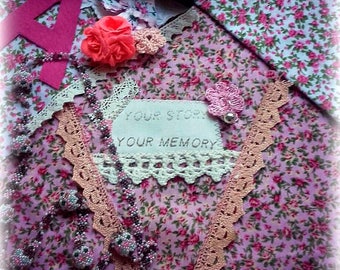 MEMORY Bunting/Deluxe Made to Your Memories/banner/garland/personalized /heirloom/tailor made/new baby/baby shower/christening gift/vintage/