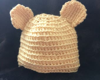 Baby Bear Hat- hand crochet