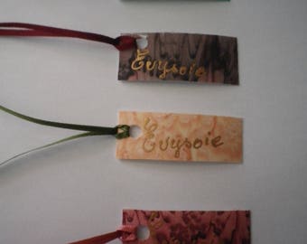 Silk gift tag, personnalisable@evysoie