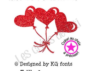 Heat transfer heart balloon, heat transfer to iron, balloon iron on, heat transfer design to iron on clothes, iron on decal balloon