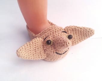 Harry Potter Dobby baby Slippers/Harry Potter Baby /Harry Potter nursery/Dobby Booties/Slippers/shoes Size 0-12 Months,etsy.com