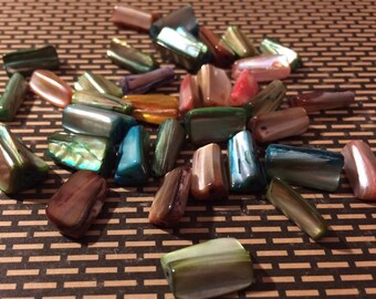 Destash Mother of Pearl Beads 36 Pieces