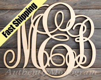Dorm Decor Best Value WOODEN MONOGRAM - Laser Cut Wooden monogram wall hanging - Large Monogram wall letters - Personalized Gift
