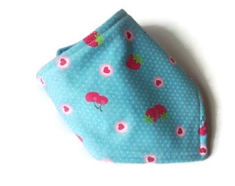 blue dribble bib bandana bib gender neutral baby gift baby shower gifts baby gift under 10 toddler dribble bandana bib soft berries pattern