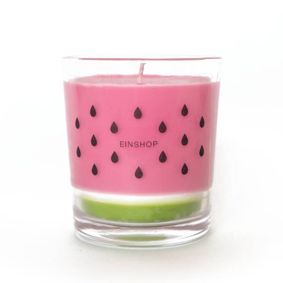 Watermelon Candle water melon scented fruits candle