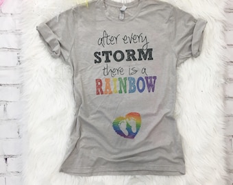 Rainbow baby maternity shirt | Etsy