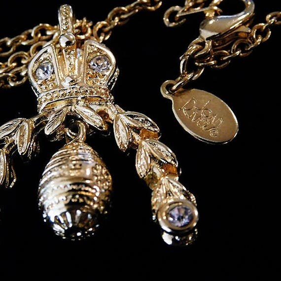 Vintage Joan Rivers Charm Holder Necklace / Joan Rivers Opera Length 30" Necklace / Designer Fashion Wedding