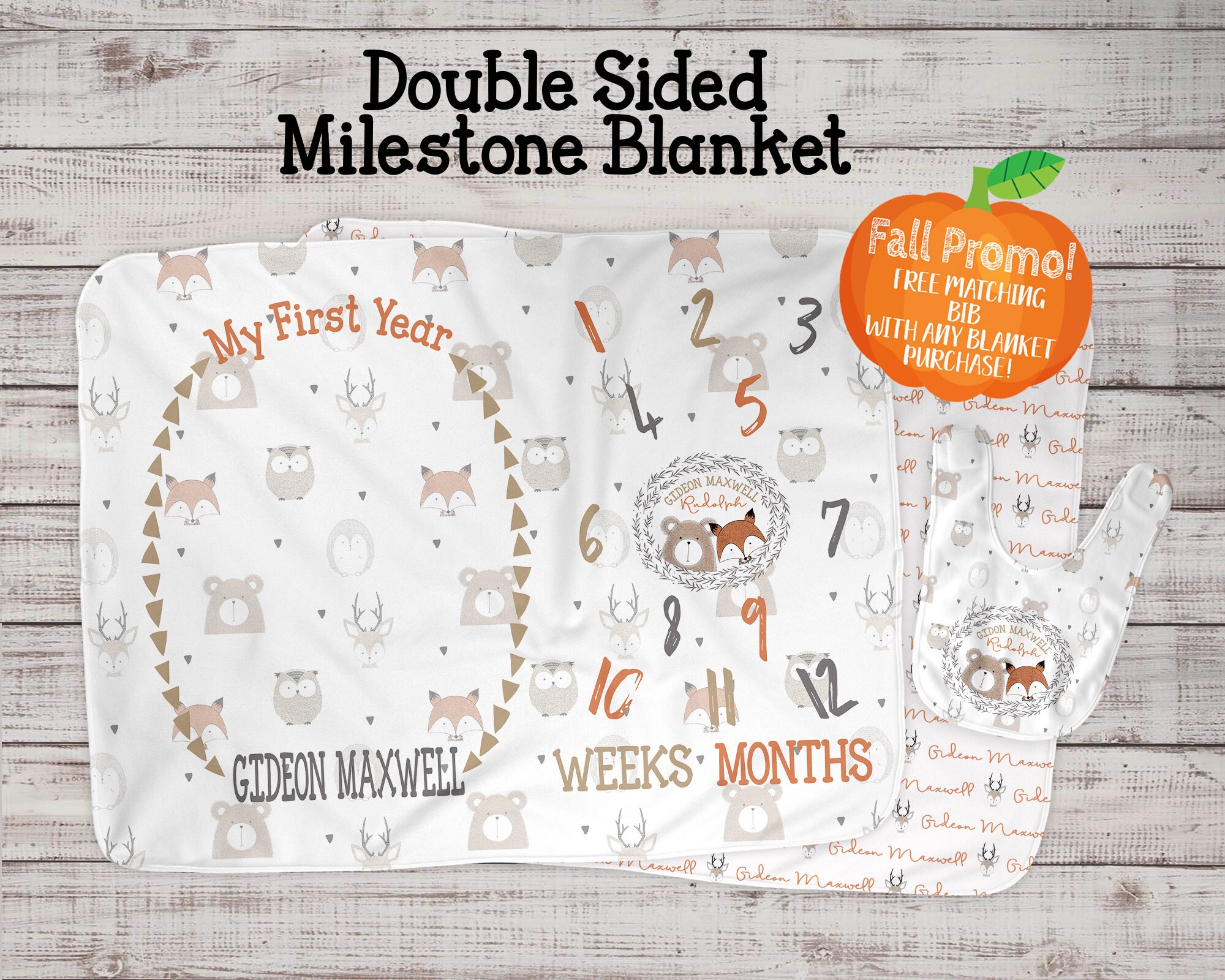 Baby Milestone Blanket Monthly Milestone Blanket Baby