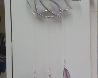 dreamcatcher. stained glass. feathers. fantasy