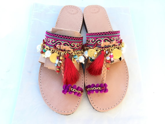 Morocco / Women's Shoes slip on leather sandals