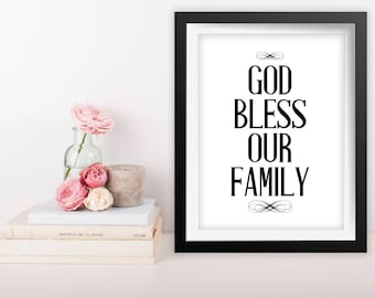 God bless our family | Etsy