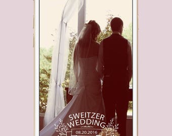 SNAPCHAT GEOFILTER Wedding|Wedding filter|Personalized Wedding geofilter|custom Wedding filter|Modern Wedding Snapchat Geofilter|Country Wed