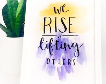 Hurricane Harvey, Hurricane Irma, Red Cross Donation, support Houston, Texas Strong, Florida, We rise by lifting others print