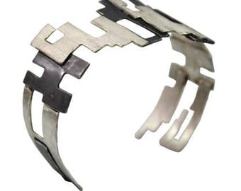 Well being “Touch” 925 Silver Cuff Bracelet