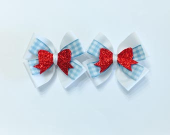 Dorothy Wizard of Oz Hair Bows