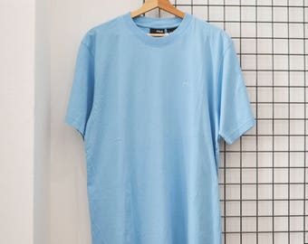 Fila vintage tee blue light blue Size M heavenly USA t-shirt unisex short-sleeved shirt regular fit