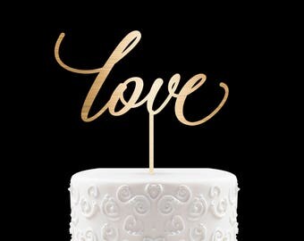 Love Cake Topper, Anniversary Cake Topper, Bridal Shower Cake Topper, Valentines Day Cake Topper 55