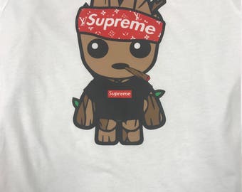 SUPREME Baby Groot LV Shirt / Baby Groot LV shirt / Supreme Style / Baby Groot Shirt