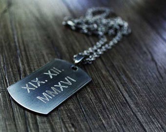 wedding gifts personalized gifts|for|couple mens necklace personalized save the date necklace roman numeral necklace engraved necklace