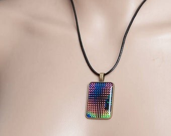 Rainbow Needles Neklace