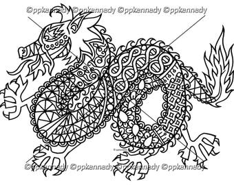 Download Zentangle Bookmark Flowers to Print and Color Coloring Page