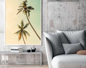 Palm tree wallpaper | Etsy
