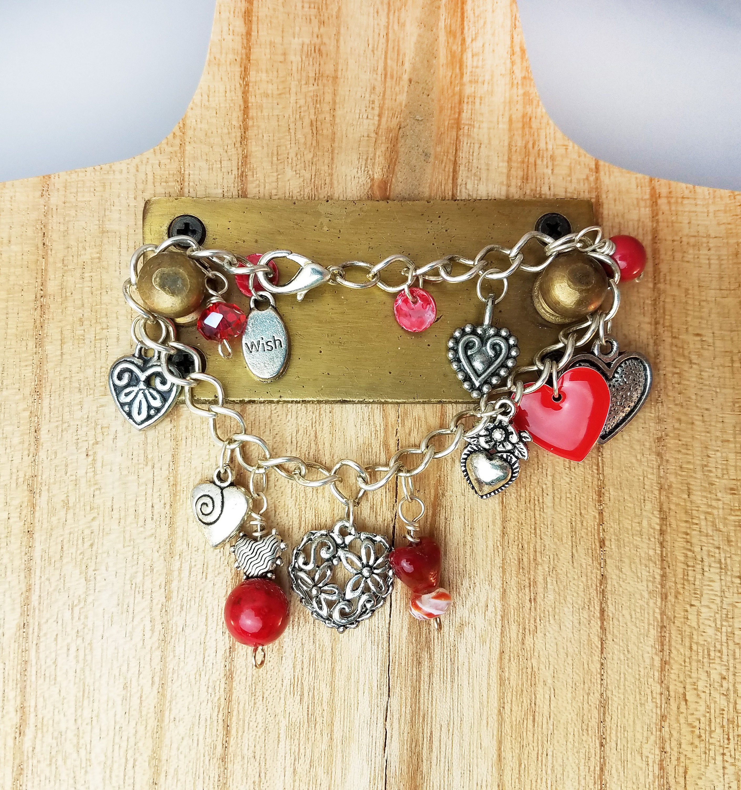 All about Love Charm Bracelet in Red