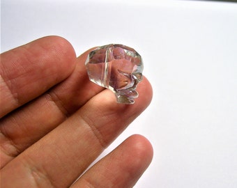 Crystal faceted skull - 1 pcs - 20mm - Clear Ab - SFB8