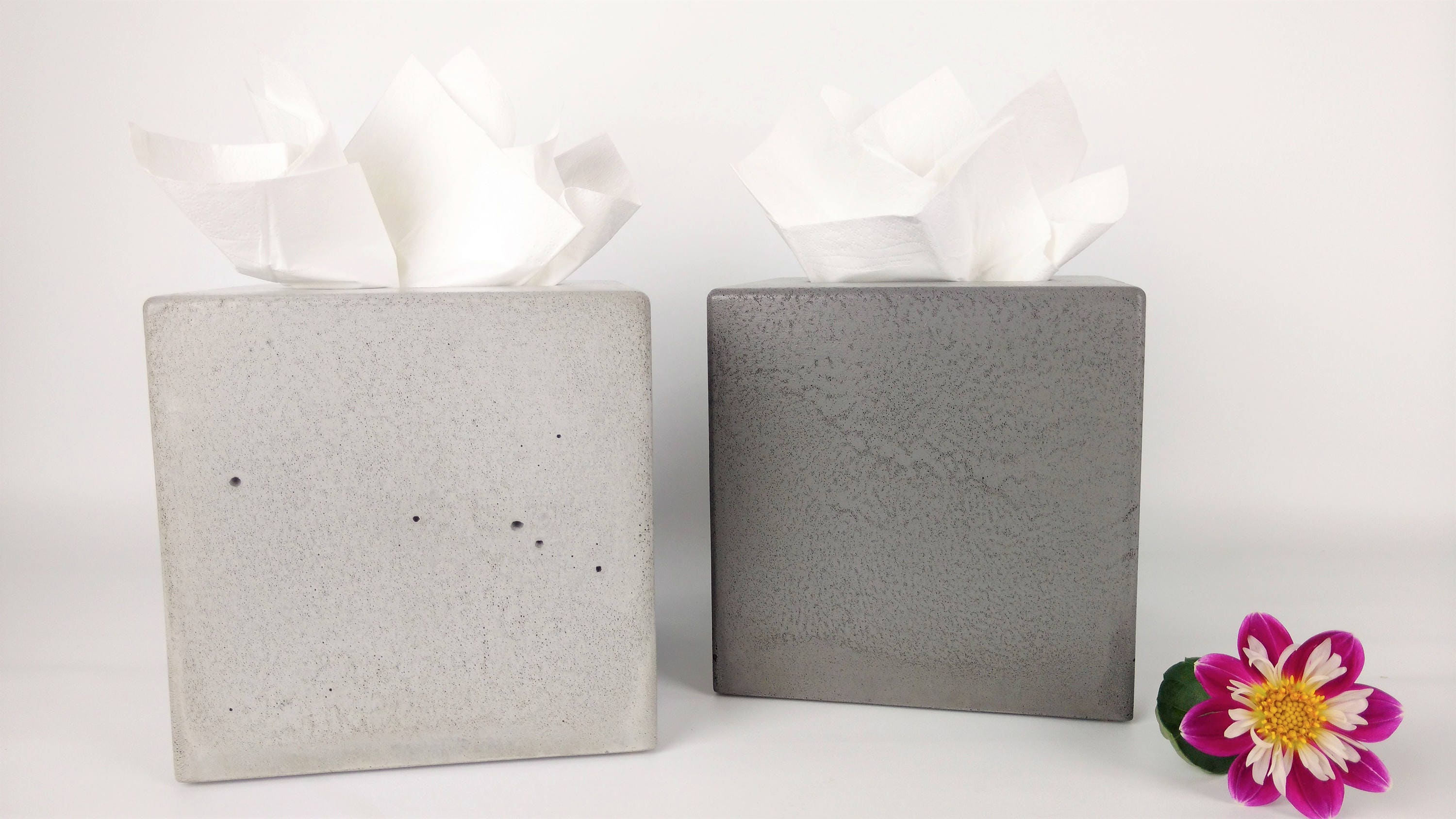 concrete tissue box cover