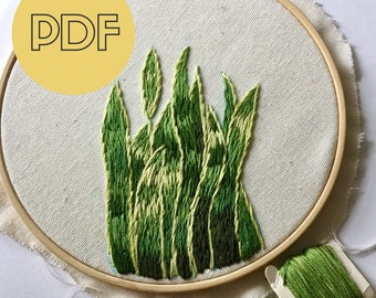 DIY Embroidery Hoop Art | Hand Embroidery Pattern PDF |  Modern Hand Embroidery Pattern | PDF Pattern  Digital Download