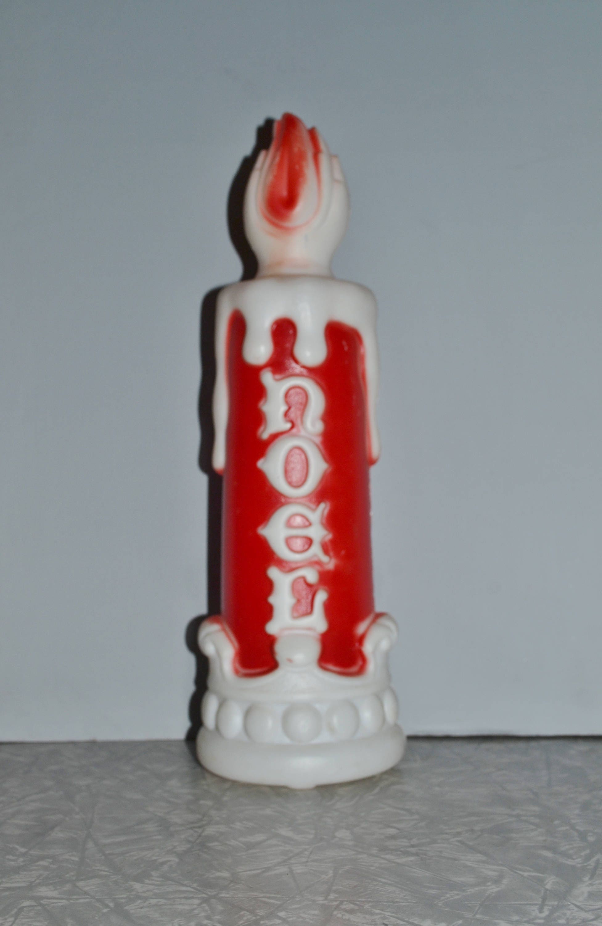 Empire Noel Candle Blow Mold Candle Vintage Christmas Decor