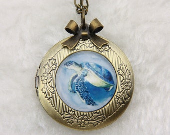 Necklace locket turtle 2020m