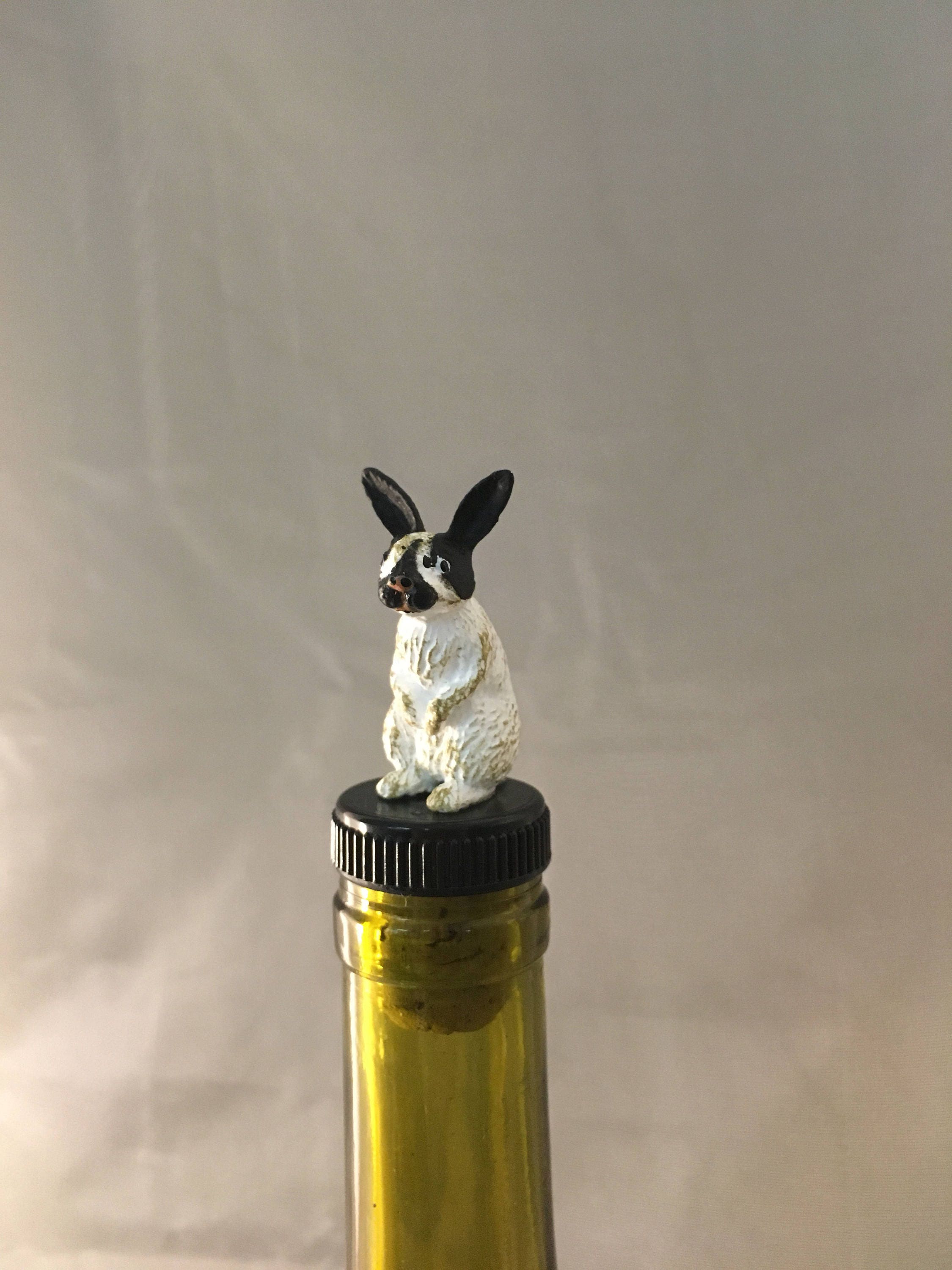 Rabbit Wine Stopper Rabbit Gift Rabbit Theme Rabbit