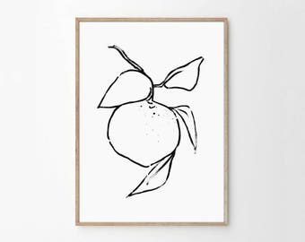 Abstract fruit art | Etsy