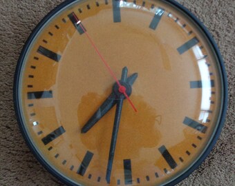 Vintage,Retro, Mid Century, SIMPLEX Industrial/ Schoolhouse Wall Clock,Mid Century Wall clock,Industrial Clock