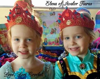 Elena of Avalor, Elena of Avalor costume, Elena of Avalor Tiara, princess tiara, princess crown, crochet tiara