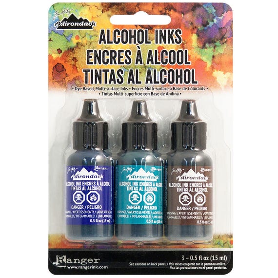 Ranger Alcohol Ink / Adirondack Mariner 3 pack set wonderful