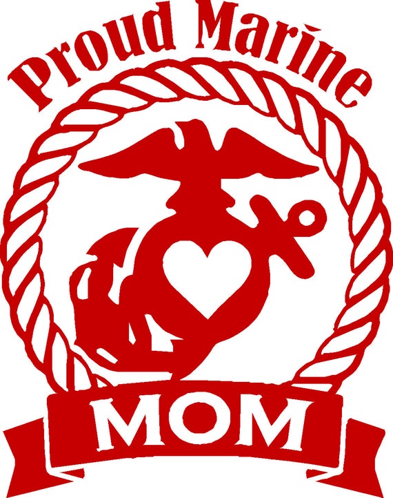 Download Marines Decals Vinyl Decals Car Decals Proud Marine Mom