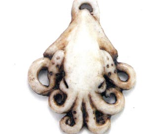Cephalopod Pendant (Porcelain't Rutile)